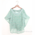 Girls high quality printed top in butterfly sleeve